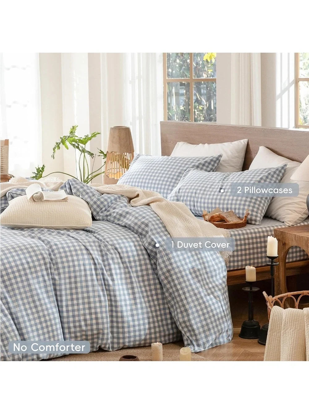 Moomee gingham duvet